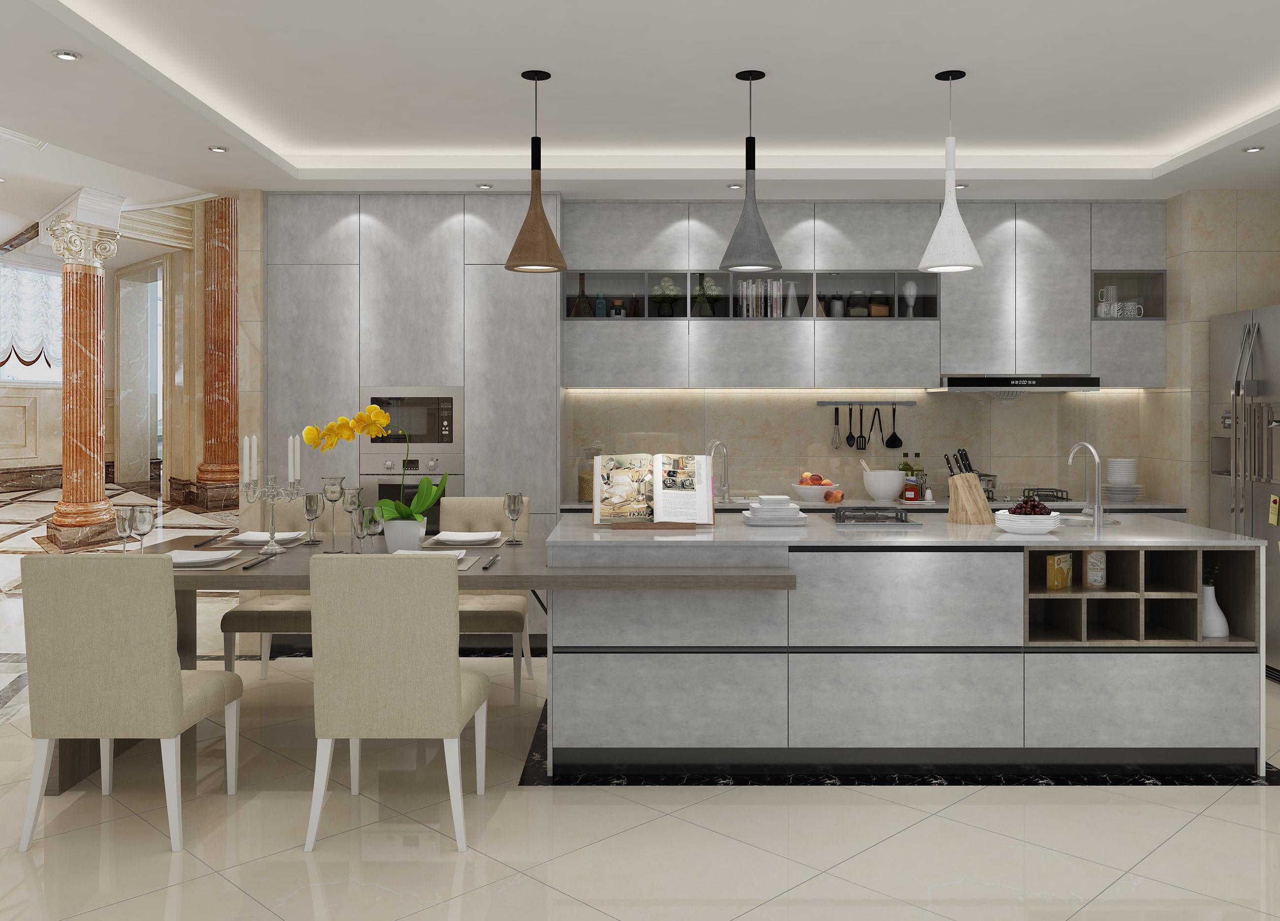 Melamine Faced Chipboard Kitchen H1811 H216