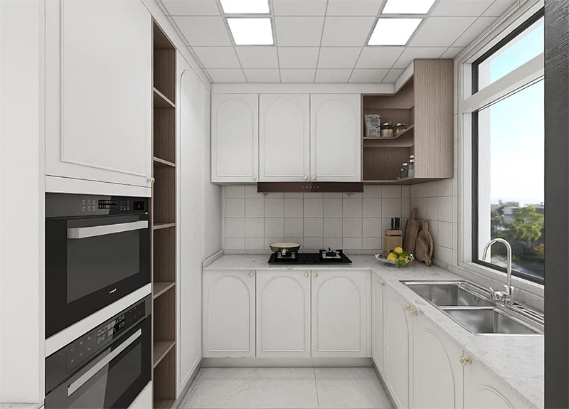 U Shaped White Kitchen U Shaped White Kitchen