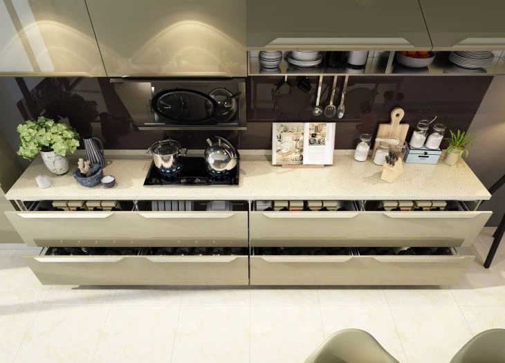 Lacquer Coating Kitchen Cupboards