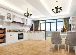 L-formede kjøkkenskap