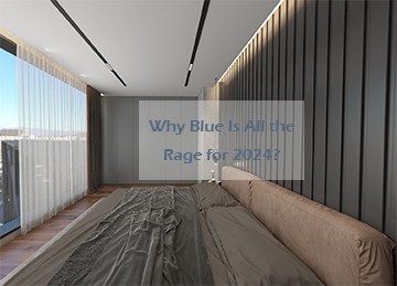 Blå er satt til å være den mest populære fargen for 2024